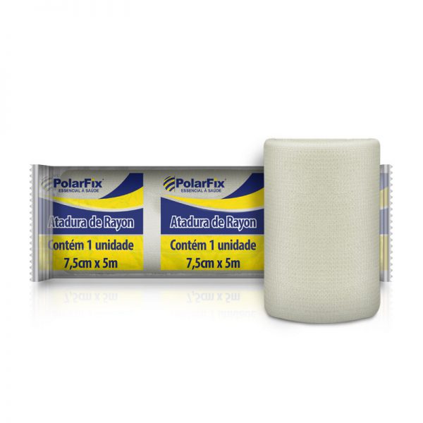 ATADURA DE RAYON 7,5 CM X 5 M N/ESTÉRIL - POLAR FIX -F00228